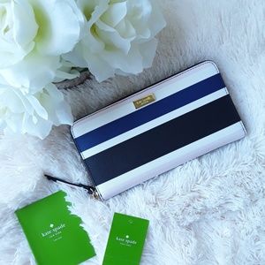 NEW Kate Spade Laurel Way striped cruise Wallet